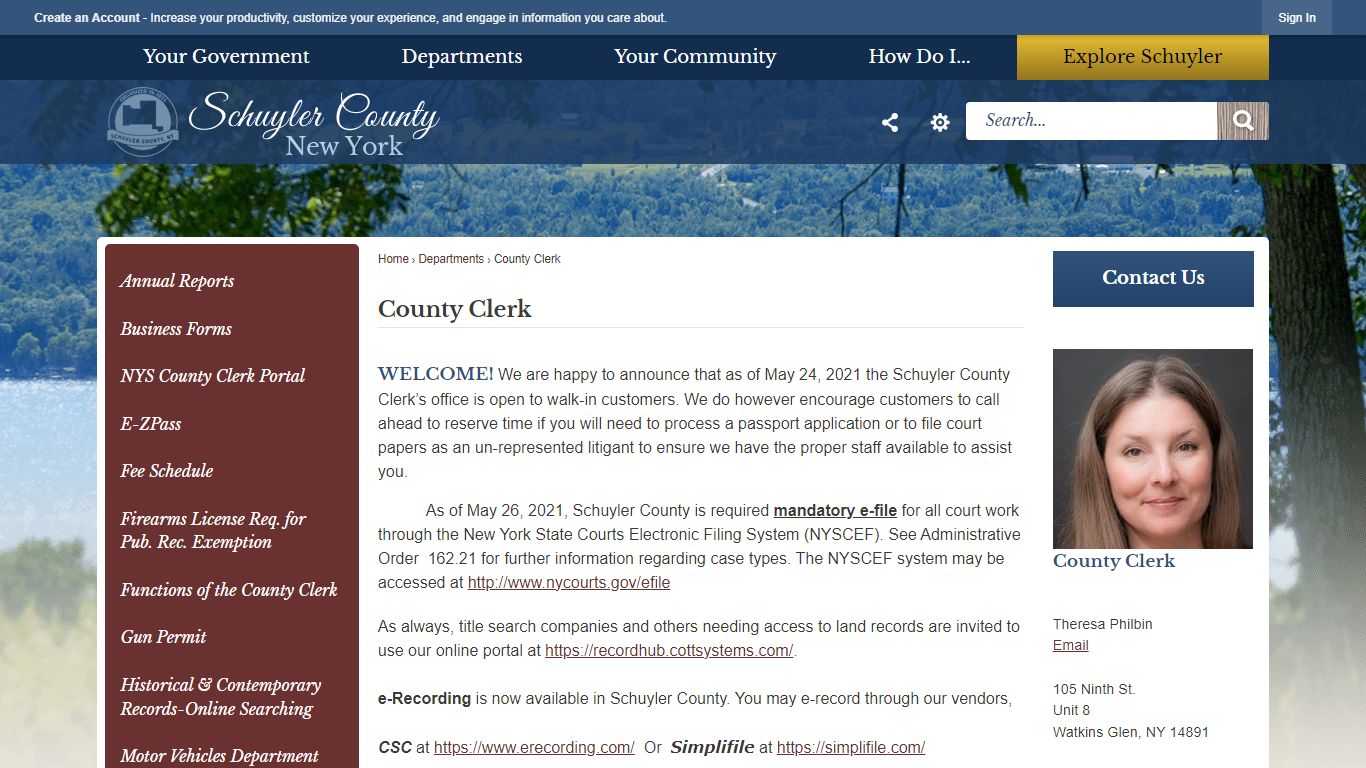 County Clerk | Schuyler County, NY - Official Website
