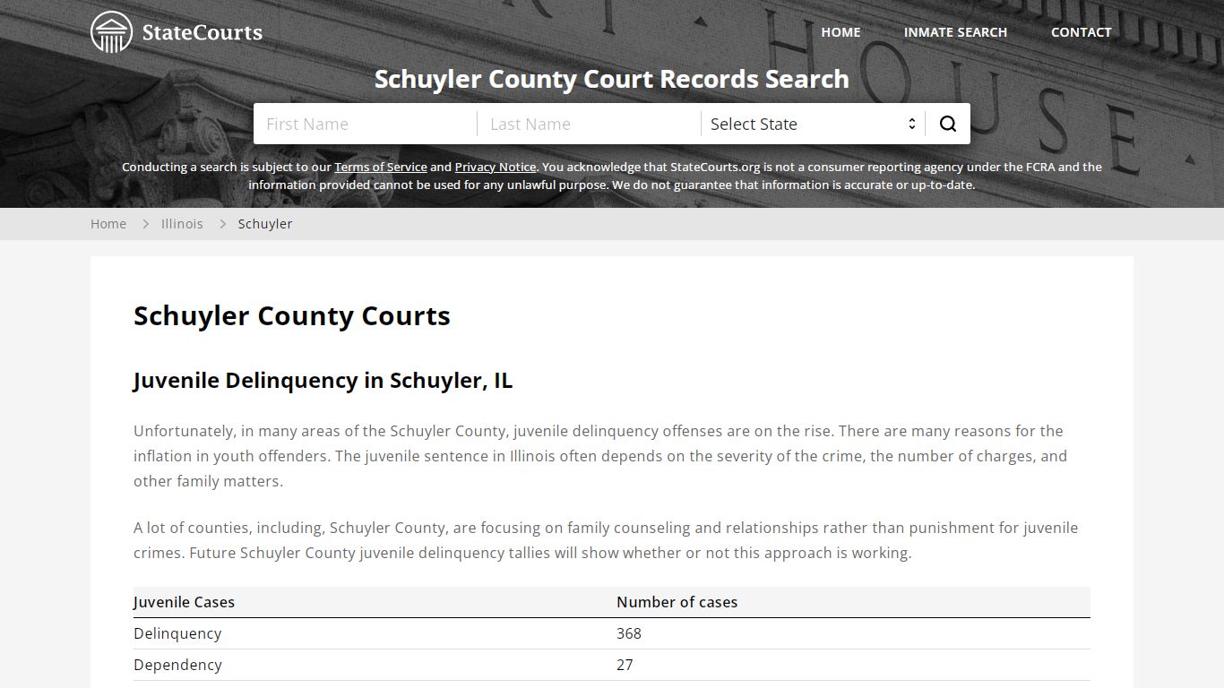 Schuyler County, IL Courts - Records & Cases - StateCourts