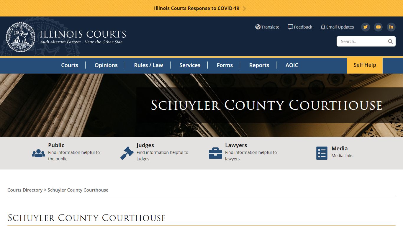 Schuyler County Courthouse | Illinois Courts