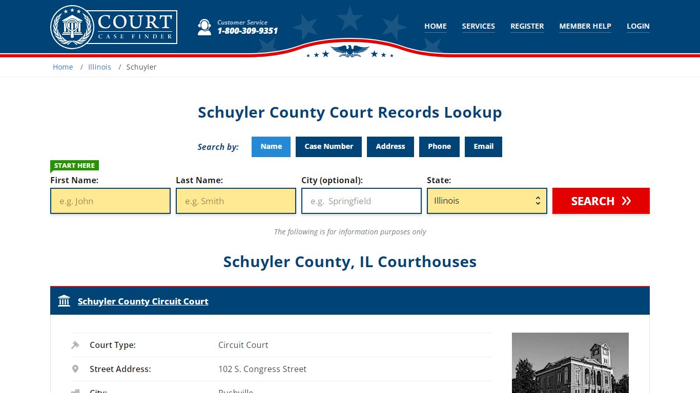 Schuyler County Court Records | IL Case Lookup